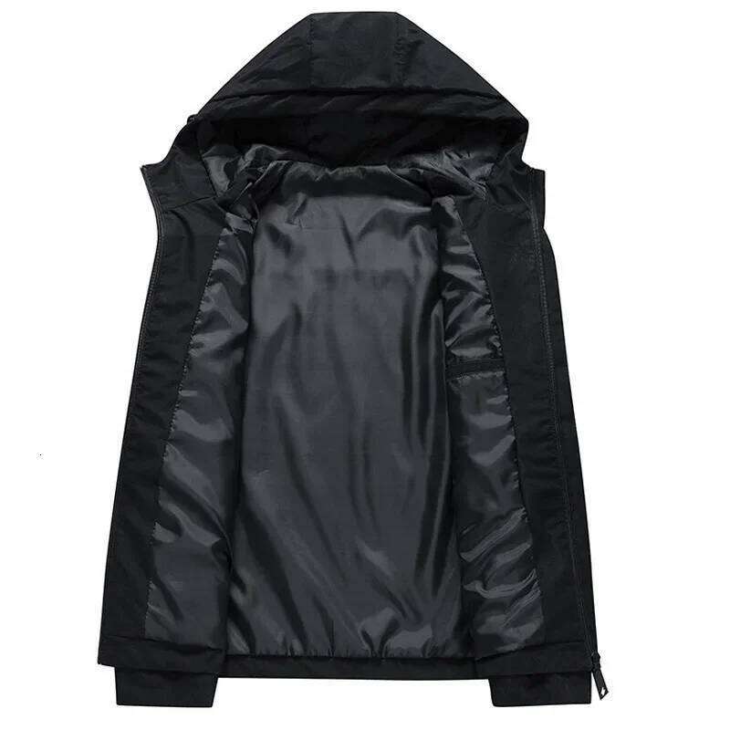Trendy Men's Workwear New Style Spring Autumn Korean Version Versatile Top Casual Hooded Jacket Embroidery