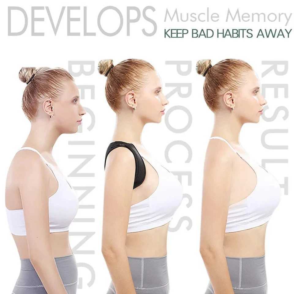 LOOGDEEL Posture Corrector Back Brace Adjustable Posture Brace for Upper Back Shoulder Back Pain Relief Trainer Spine Support D251021