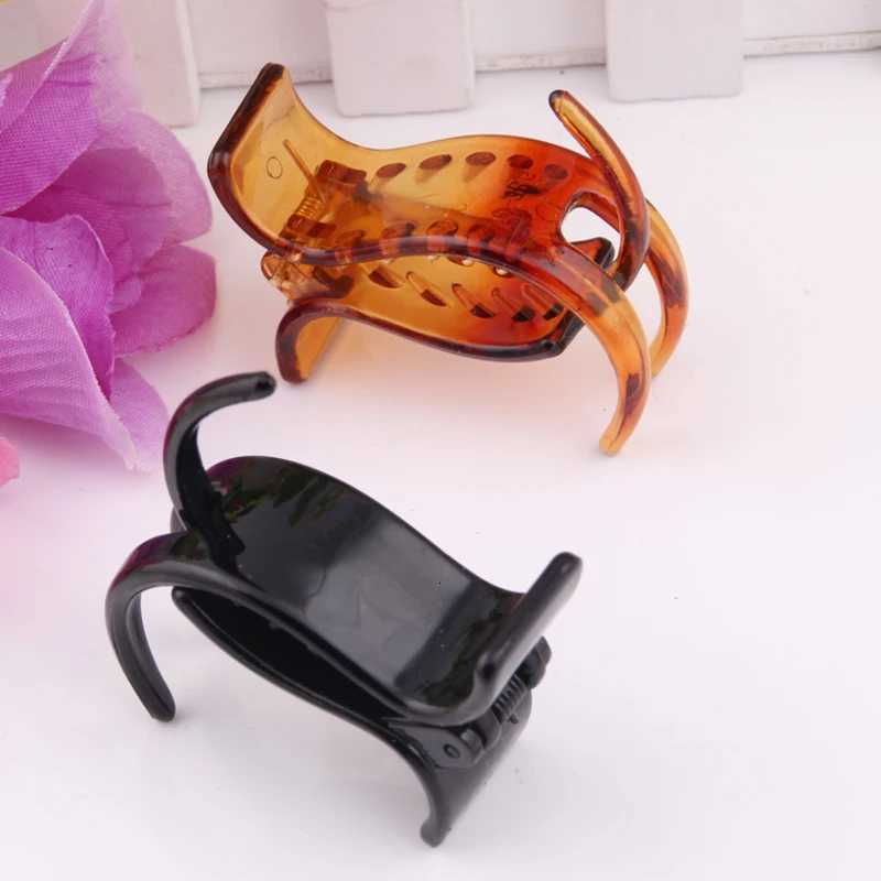 10 Piecesset Plastic Hair Claws Quality Friendly Pe Material Hair Clamps with 3 Tines Black Brown Colors Hair Clips 52cmW254021