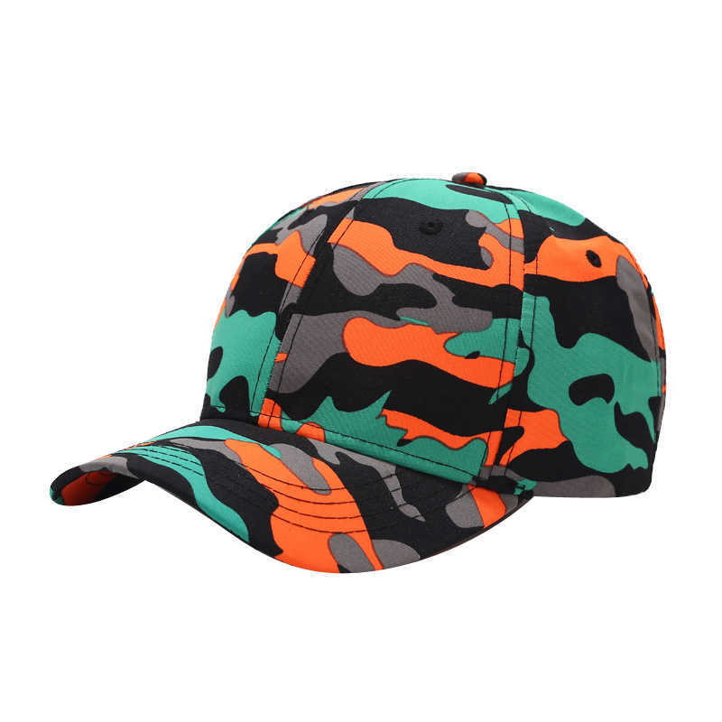 New Camouflage Baseball Cap Womens Street Trend Hip Hop Cap Mens Summer Outdoor Versatile Hat H251020
