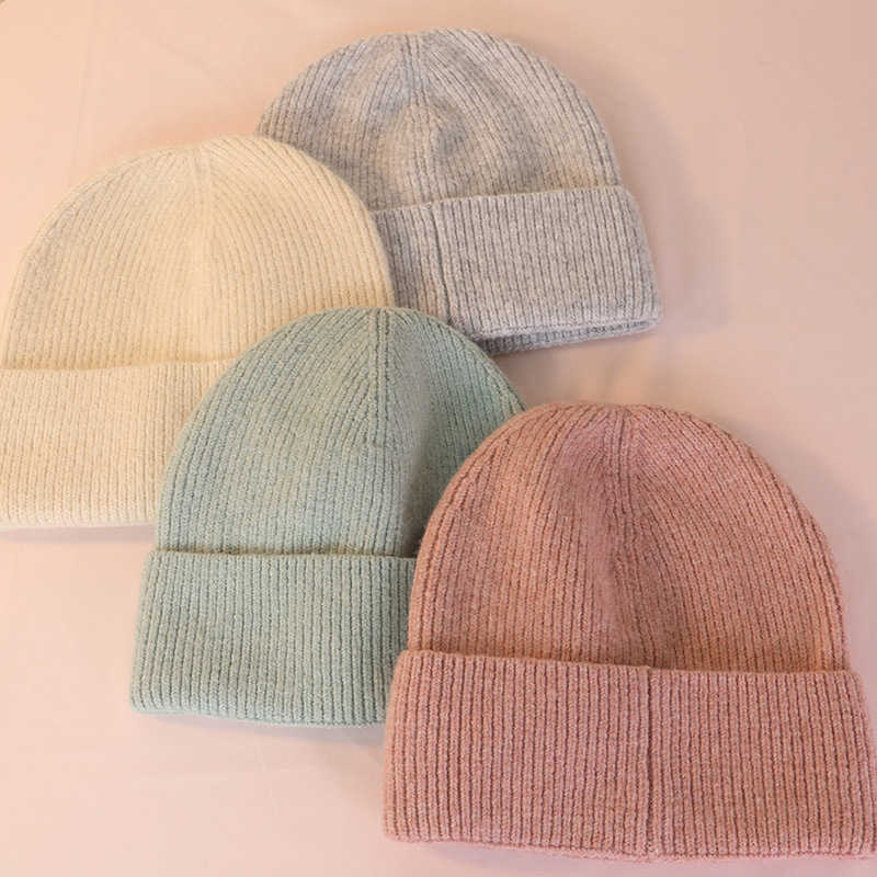 Autumn Winter New Wool Womens Hat Winter Warm Knitted Hat Versatile Cold Hat Knitted Hat H251020