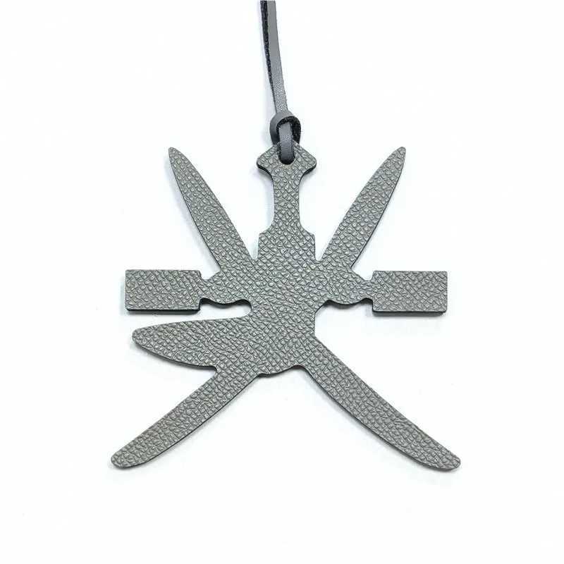 1PCS Cowhide Leather Keyring Ladies Backpack Pendant Women Bag Charm W251021