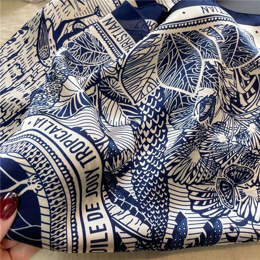 1 Pack Ladies Korean Sty Small Square Silk Scarf Retro Fashion Versati Printed Profional Neck ScarfW251021