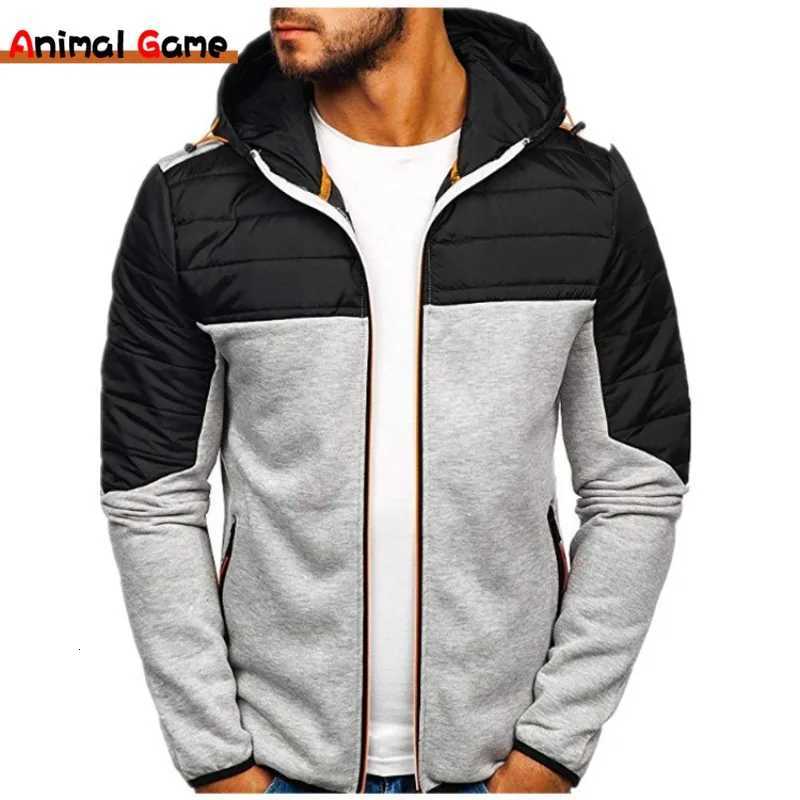 New Men Hoodies Casual Hoodies for Men with Zip Pockets Full Zip Long Sleeve Sweatshirt Sports Hooded Jacket W251021