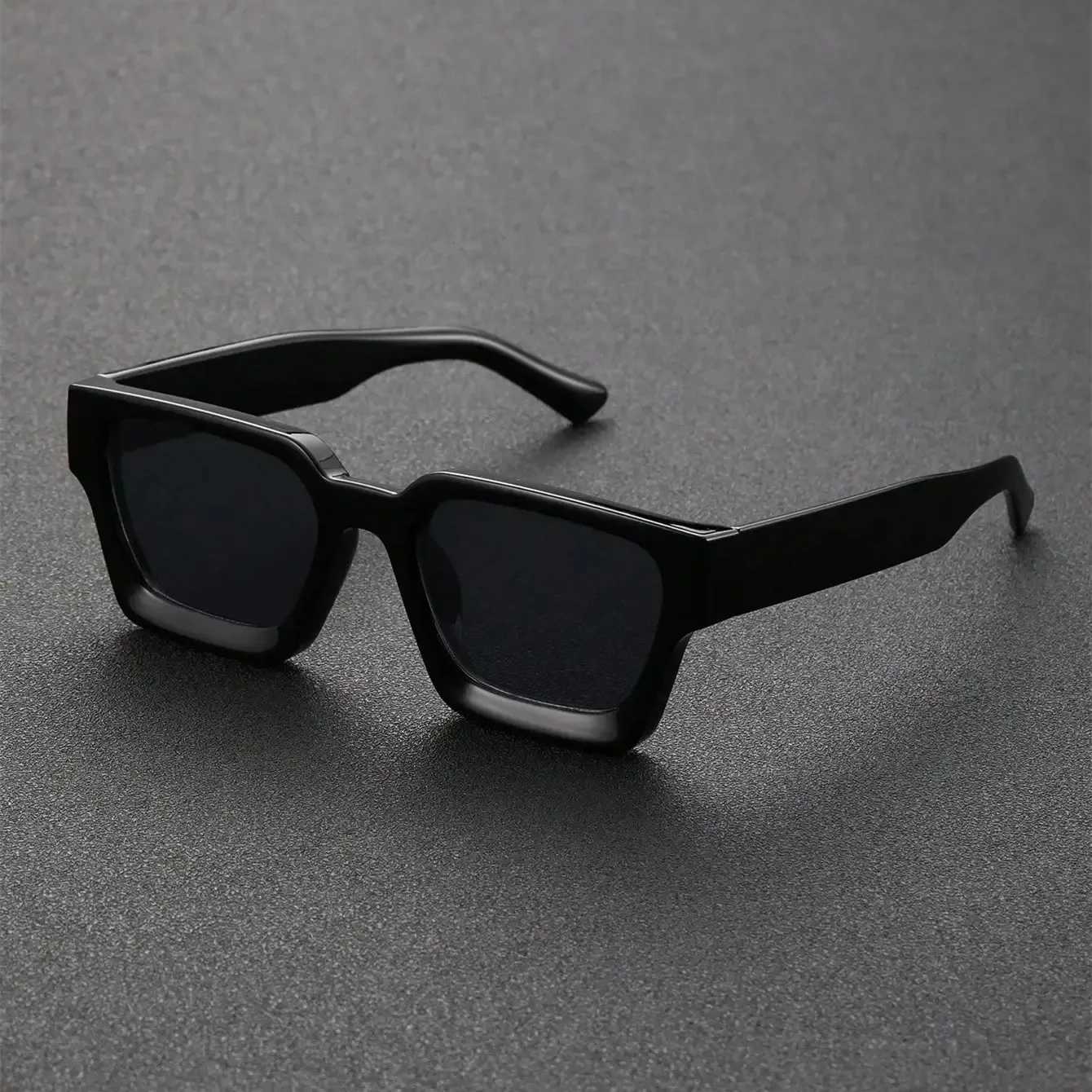 Unisex Plastic Fashion Square Frame Sunglasses For Street Photography And Beach Trips Driving Accessories J251114