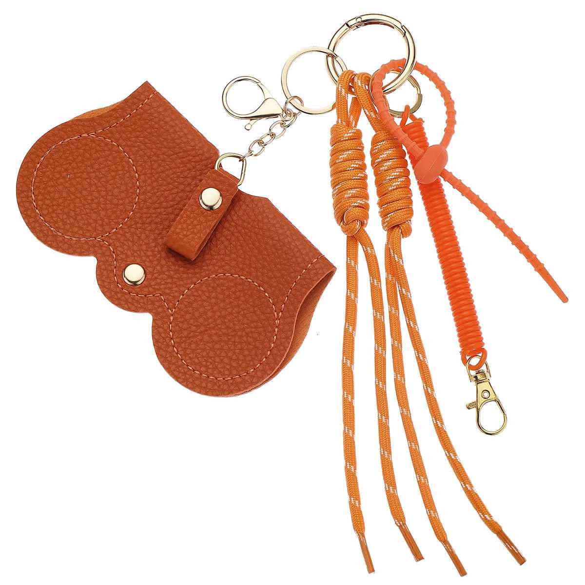 PU Leather Glasses Storage Pouch Hanging Sunglasses Keychain Protective Case Lanyard Bag Pendant W251021