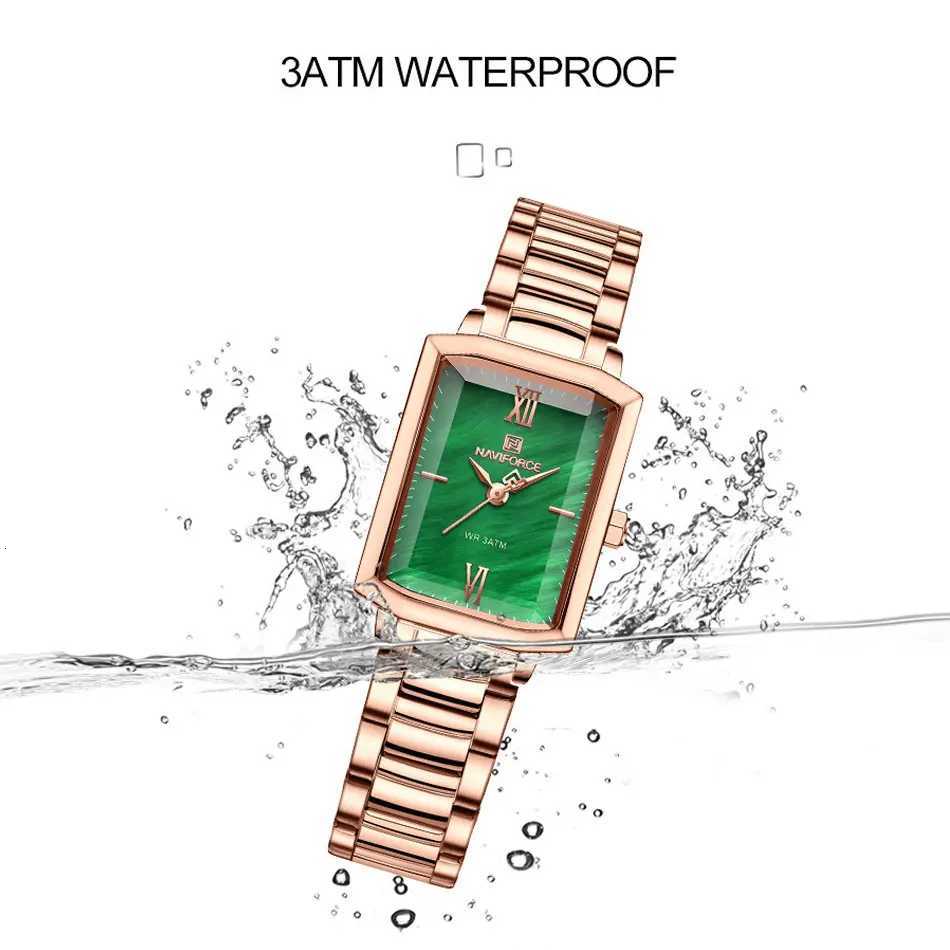 NAVIFORCE Women Casual Quartz Classic Stainl Steel Str Wrist Square Ladies es Simple Clock Relogio FemininoXJ251021