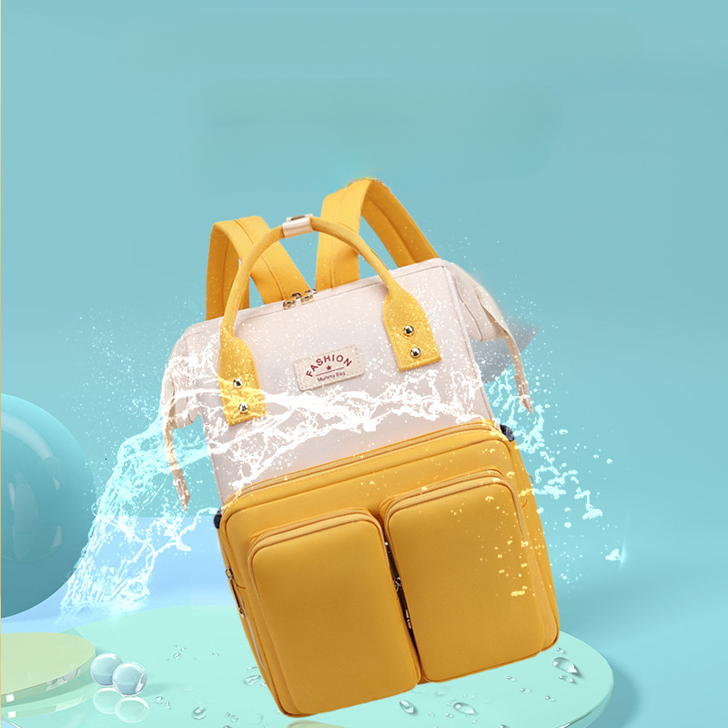 Mommy bag new designer fashionable maternity bag multifunctional diaper bag Mommy bag cross-border changing pad insulation bag backpack