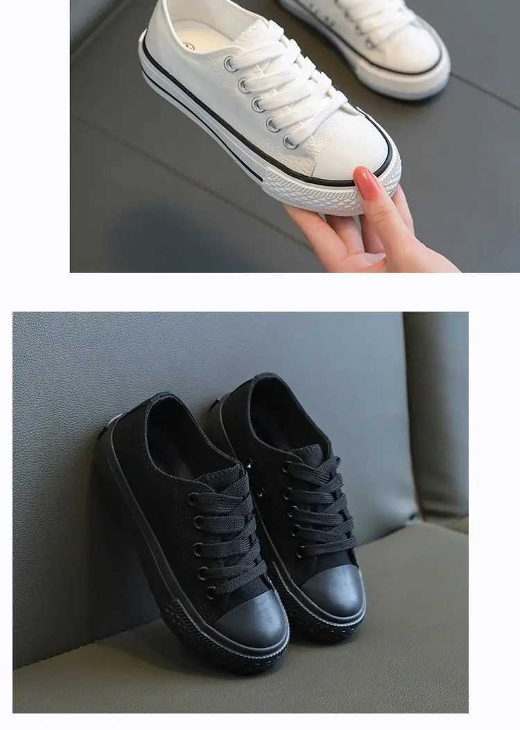 Kids Canvas Shoes 2024 Summer Unisex Breathable Sneakers for Boys Girls Casual White Shoes Lightweight Comfortable W251021