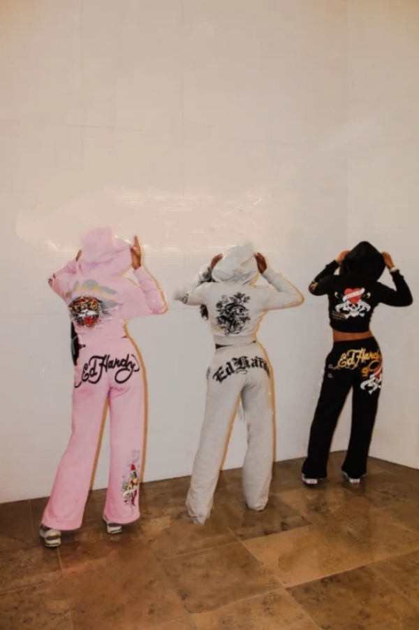 Outfits For Woman Two Piece Set designer clothes women Casual printed Pants cardigan Y2K tracksuit womens Street zipper hooded clothes Tracksuits Clothing Apparel