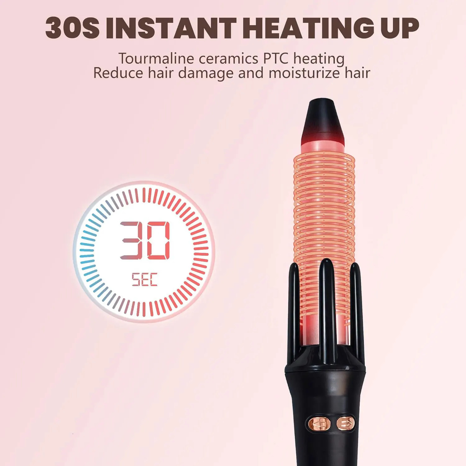 Auto Rotating Ceramic Hair Curler Automatic Curling Iron Styling Tool Hair Iron Curling Wand Air Spin and Curl Curler Hair Waver 251018