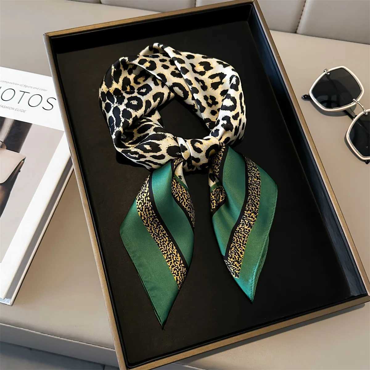 luxury brand 70x70cm Women Multifunction Silk Scarf Elegant Horse Printed Casual Satin Small Square Wraps Scarves Shawl Bandana W251021