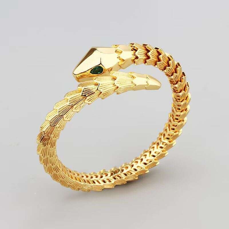 2025 New Bone Bracelet Snake Shape Open Luxury Elegant Ring High-end Simple Style Exquisite
