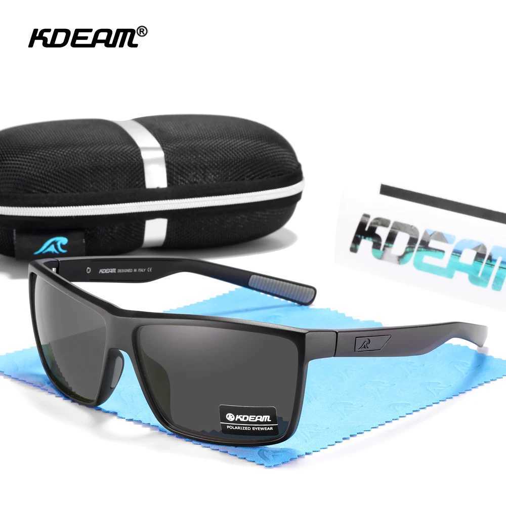 KDEAM Scratch Resistance Sunglasses Men Polarized 100 UV Protection Sun Glasses Integral Spring Hinges And Curved Temples KD029 J251114