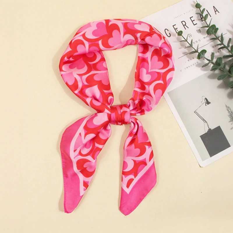 70cm Square mon Print w Square Silk Scarf Casual Egant Thin Breathab Neck Wen Windproof Wrap Hair ScarvesW251021