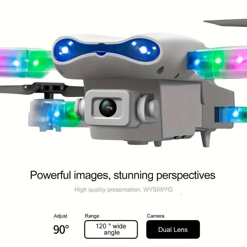 2025 New E88/E99 Dual Camera Drone - Foldable, Color Lighting, Controllable Photography, Indoor/Outdoor Beginner Friendly, Four Axis Aircraft