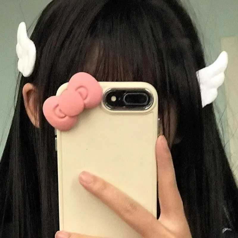 Y2K Sweet Cute Angel Wing Plush Hairpin Children Girls Hair Clip Accessories Barrettes Hairgrip Headdress Headwear OrnamentsW254021