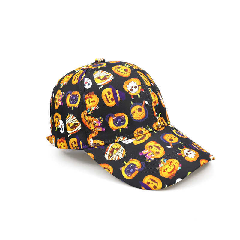 Temu Quirky Personality Pumpkin Hat Outdoor Sunshade Fashion Halloween Baseball Cap H251020