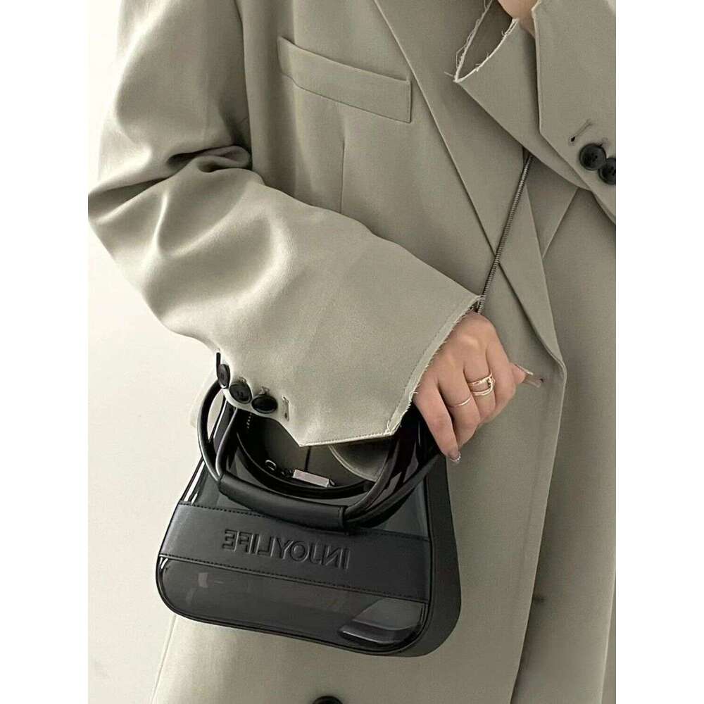 Transparent Jelly for Women 2025 New Spring Summer Fashion Texture Design Niche Versatile Chain Crossbody Bag