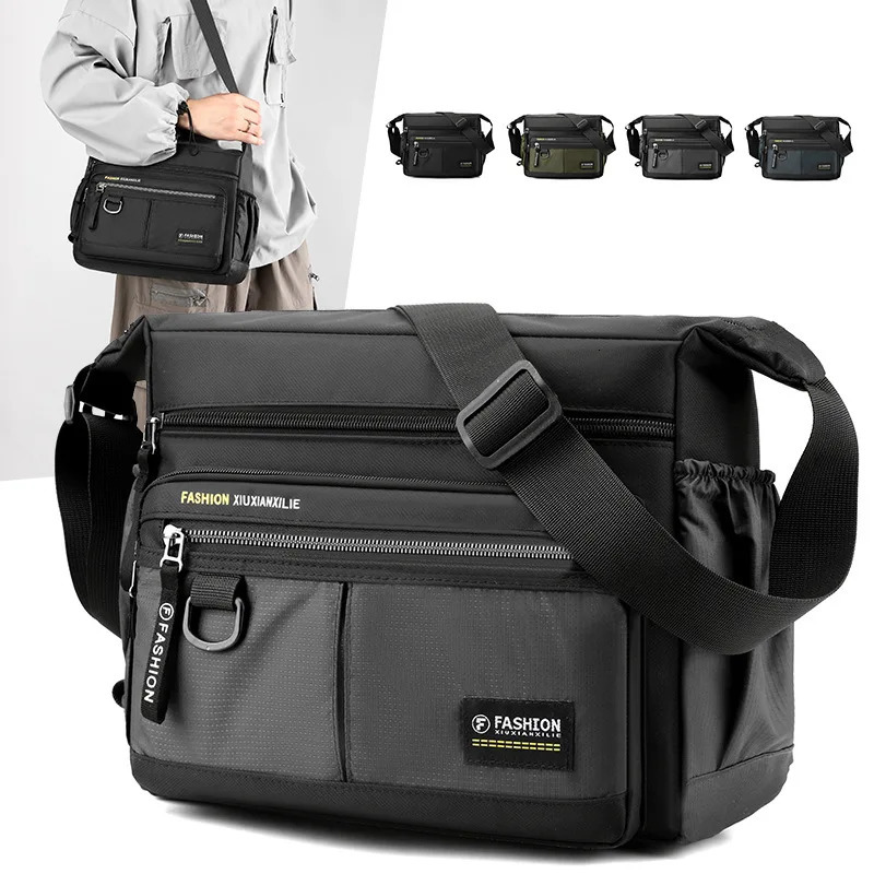 Men Crossbody Bags Male Nylon Shoulder Boy Messenger Man Handbags for Travel Casual Large Bag 251014