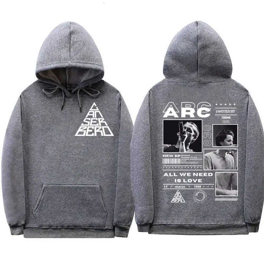 Canserbero All We Need Is Love limited edition printed mens retro hiphop sweatshirt adult autumn and winter warm pullover W251021