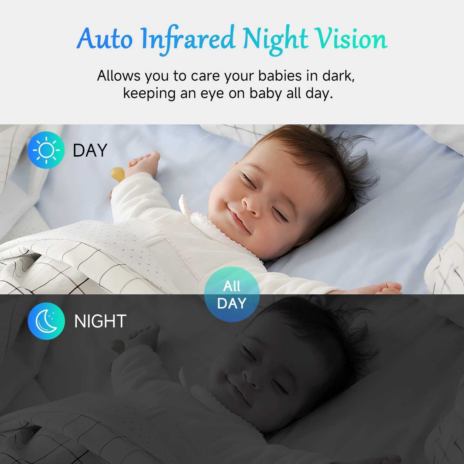 Baby Monitor New VB603 Wifi Surveillance Camera 32 LCD Display Video Intercom Digital Cameras SecurityProtection For Newborm J251121