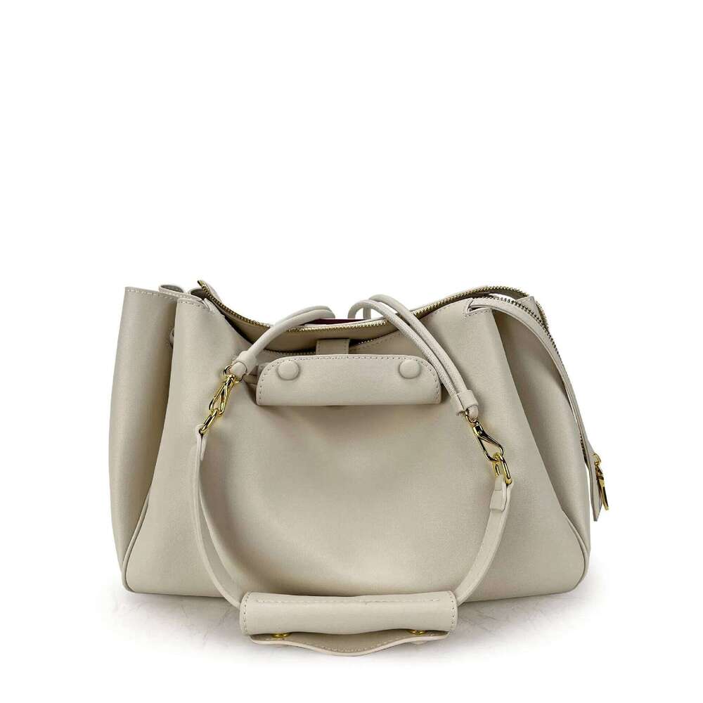 Cowhide Underarm New Niche Design Large Capacity Vintage Slack Tote Fashionable Women's One-Shoulder Crossbody Bag 251021