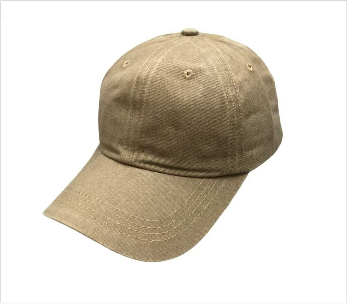 Plain Washed Baseball Cap for Men and Women Outdoor Sun Hat Embroidery Printing Diy Trendy Hat H251020