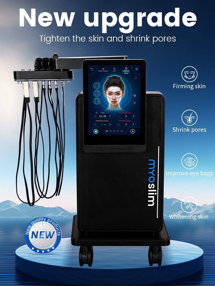 MYOSLIM Non Invasive rf Muscle Face RF Heat Energy Output Strong Pulsed Magnetic Lift Wrinkle Removal Machine Painless Salon
