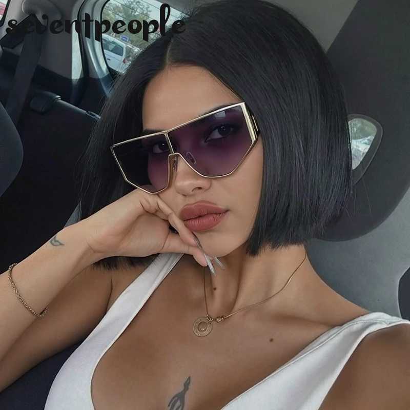 Steampunk Shield Vision Sunglasses Women 2025 Luxury Brand Vintage Y2K Punk Windproof Sun Glasses Fashion Polygon Shades UV400 J251114