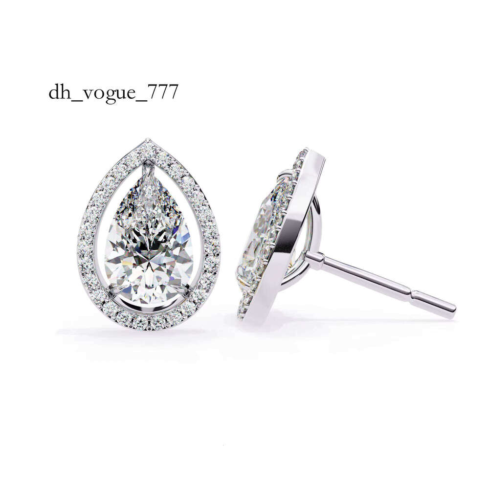 Reyes High-Quality Sterling Sier Pear Cut 1.5 Carat GRA Certified Sandstone Earrings Handmade Wedding Gift Fine Jewelry