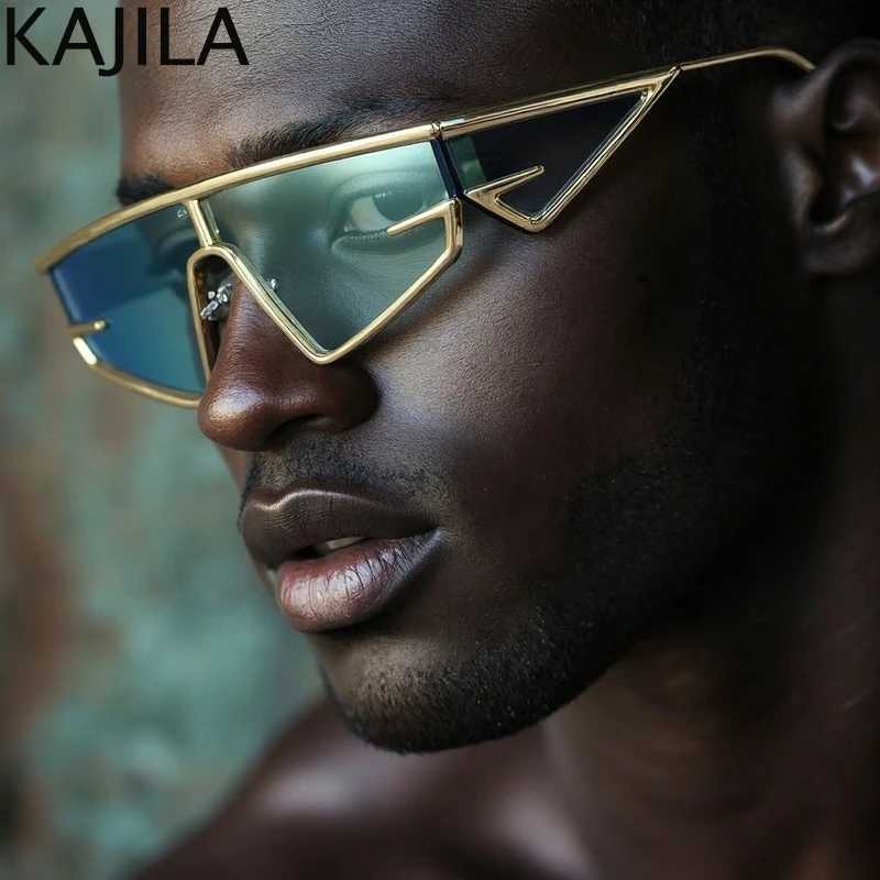 Y2K Punk Square Shield Sunglasses Men 2025 Luxury Brand Vintage Irregular Steampunk Windproof Sun Glasses for Women Cycling J251114