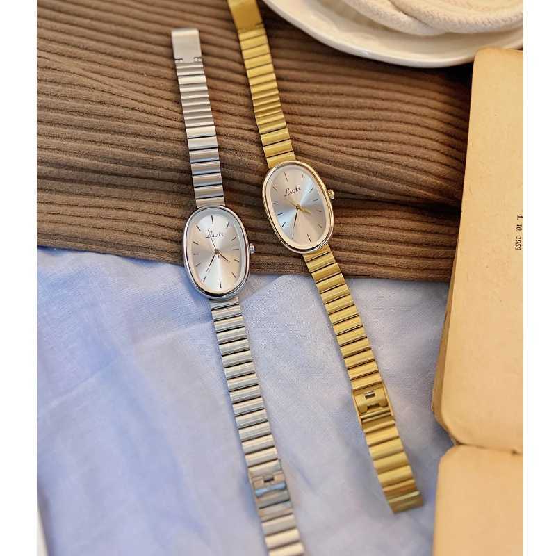 Elegant Oval Womens es Luxury Brand Alloy Band Dr Ladies Quartz Wrist Fashion Classical Woman Female ClockXJ251021