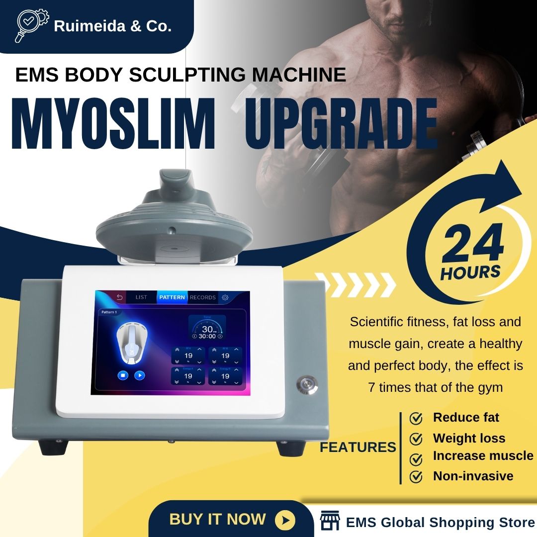 Professional EMS Body Sculpting and Contouring Machine HI-emt MYOSLIM Technology Fat Reduction Equipment For Women and Men