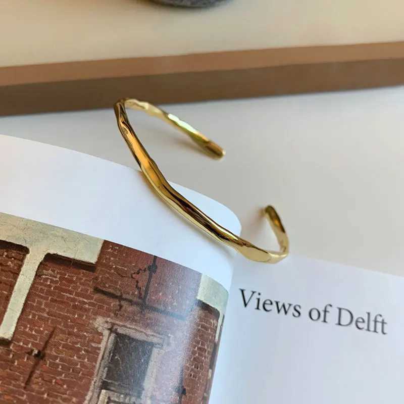 Foxanry Stamp Bracelet for Women New Trend Elegant Vintage Irregular Texture Bangles Girl Party Jewelry Lover Gift J2510211