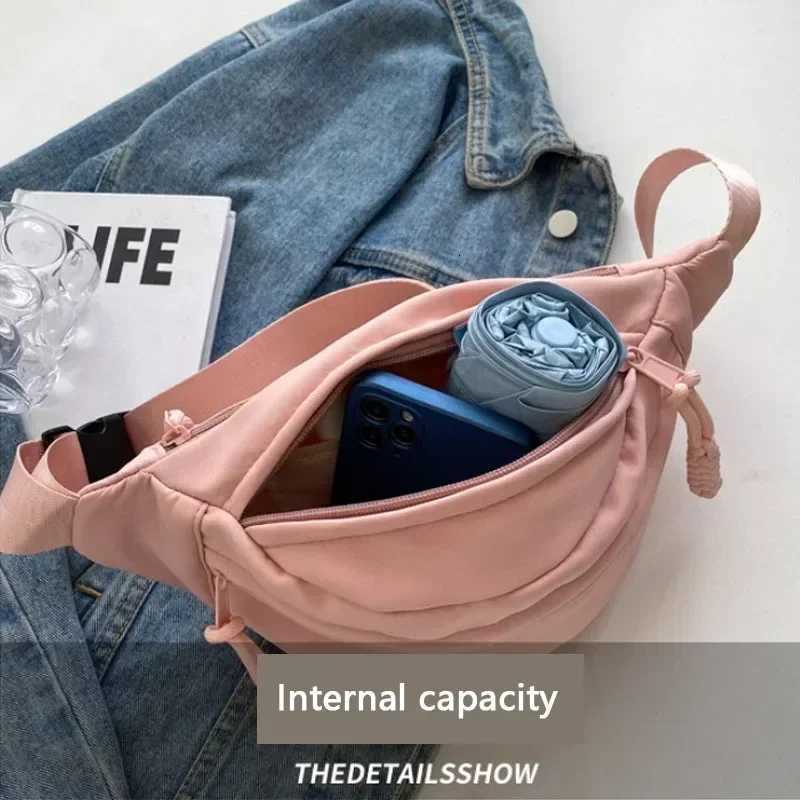 Chest Bags Banana Bag for Women Sling Crossbody Waist Pack Canvas Running Waist Bag Casual Fanny Packs Sport Half Moon Belt Bag Z251021