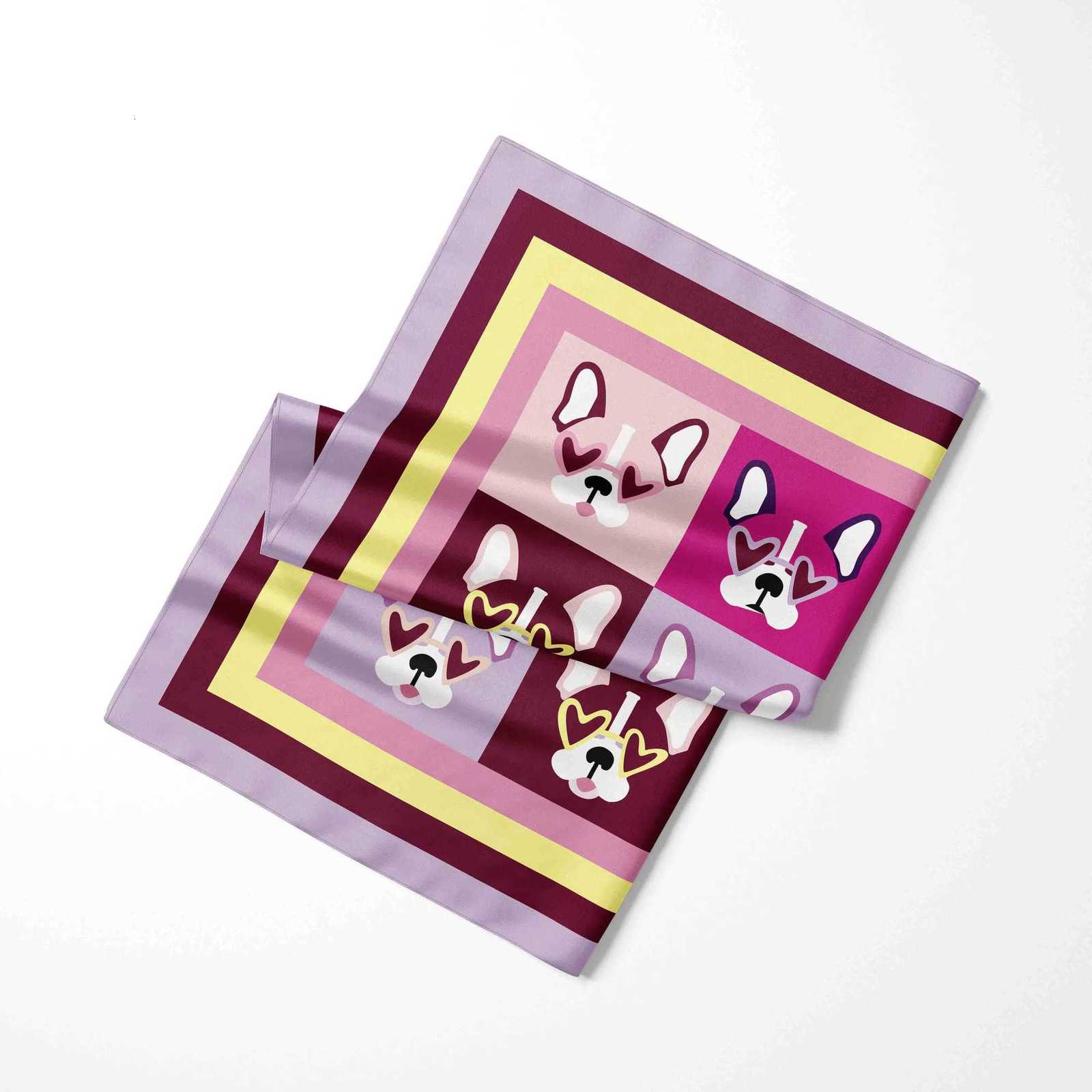 70CM70CM 2025 Print Design Silk Shawl Scarf Women Luxury Chiffon Brand Beach Stole Hijab Female Summer Wraps Headscarves W251021