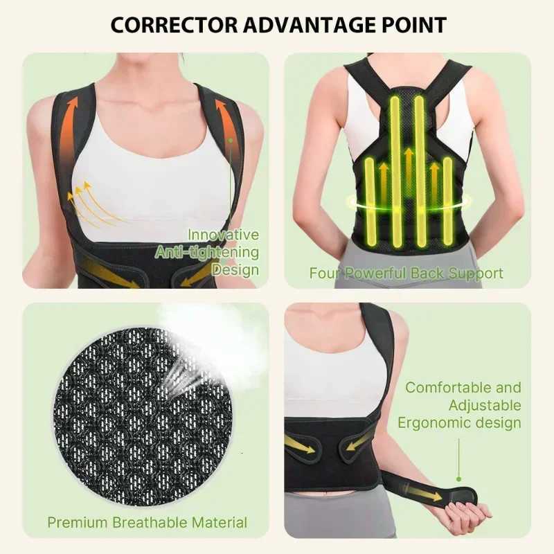 Back Brace and Posture Corrector for Men and Women Back Straightener Posture Corrector Scoliosis Hunchback Correction Support1 D251021