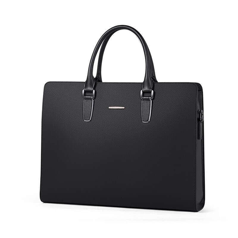 Luxury bag Briefcase Cowhide Handbag Business High end Men s Genuine Leather Single Shoulder Document Bag