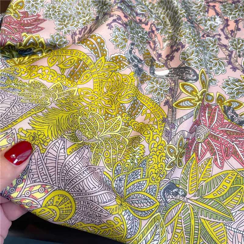 Luxury 90cm Twill Square Scarf For Wen Spring Print Hair Band Hijab Foard Sunsceen Neckerchi Shawl Wraps EcharpeW251021