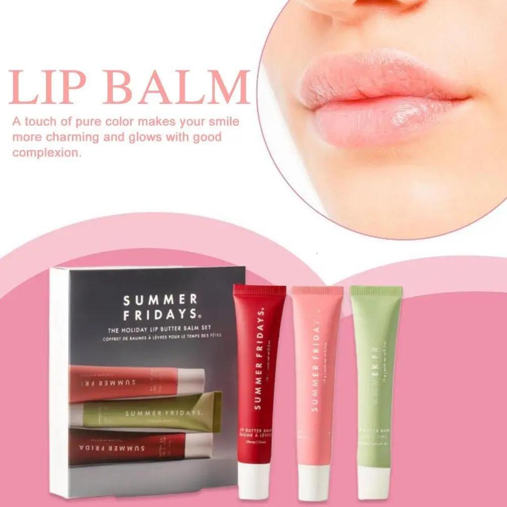 Lipstick three piece set deeply moisturizes lips soothes and brightens them locks in moisture keeps lips dry and non greasy 251018