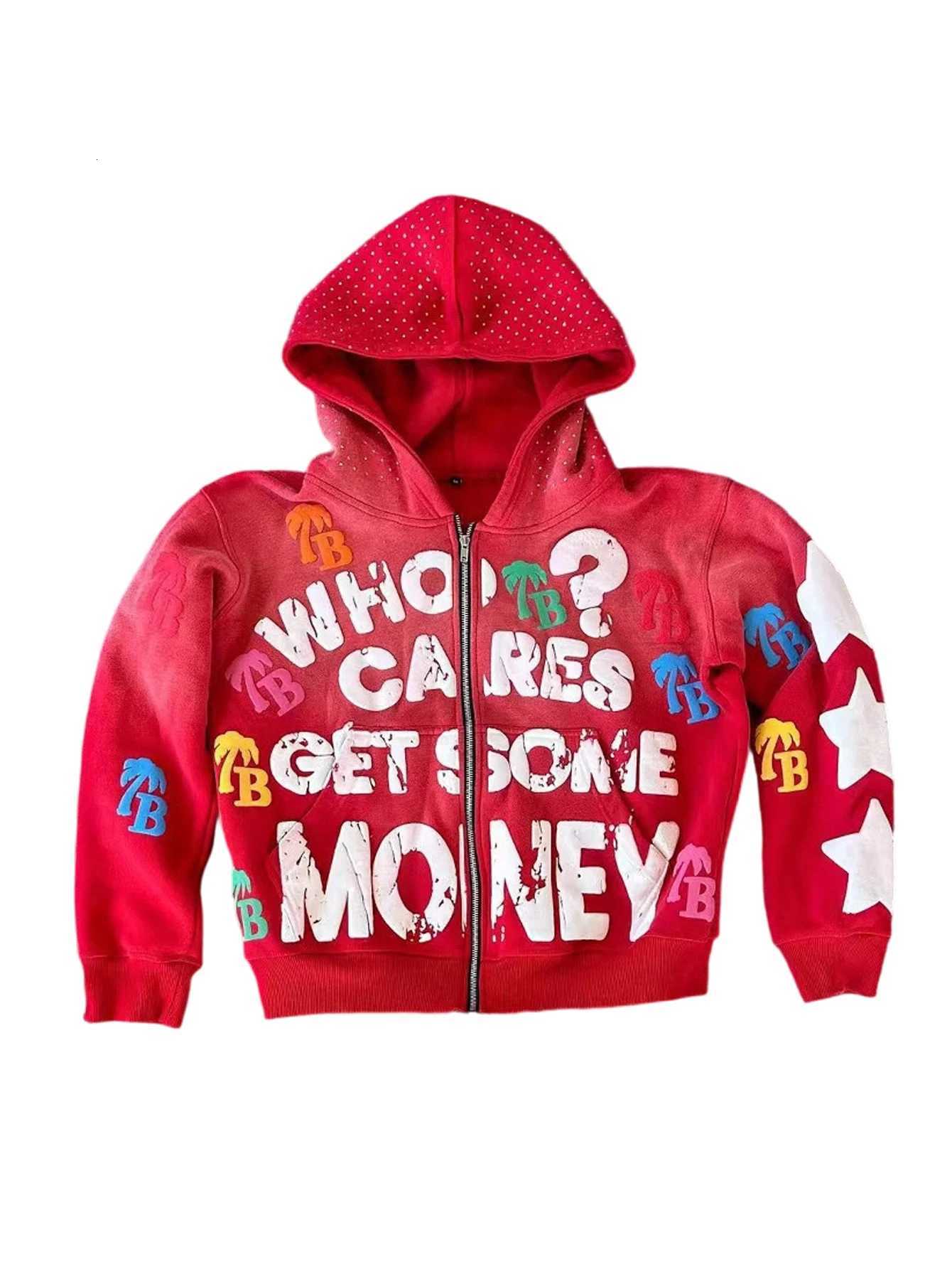 Men Gothic Hoodies Vintage Washing Letter Printed Hoodie Sweatshirt Casual Oversized Long Sleeve Streetwear Hooded Pullover W251021