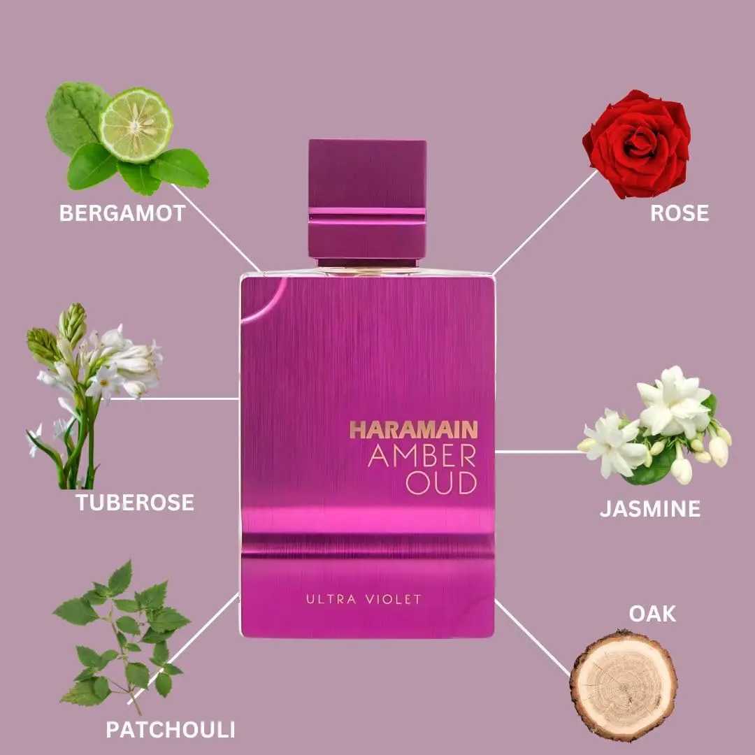 Al Haramain Amber Oud Ultra Violet Eau de Parfum Spray 60ml Arab Perfumes Noble Lady Lasting Pheromone Perfume Cologne L251021