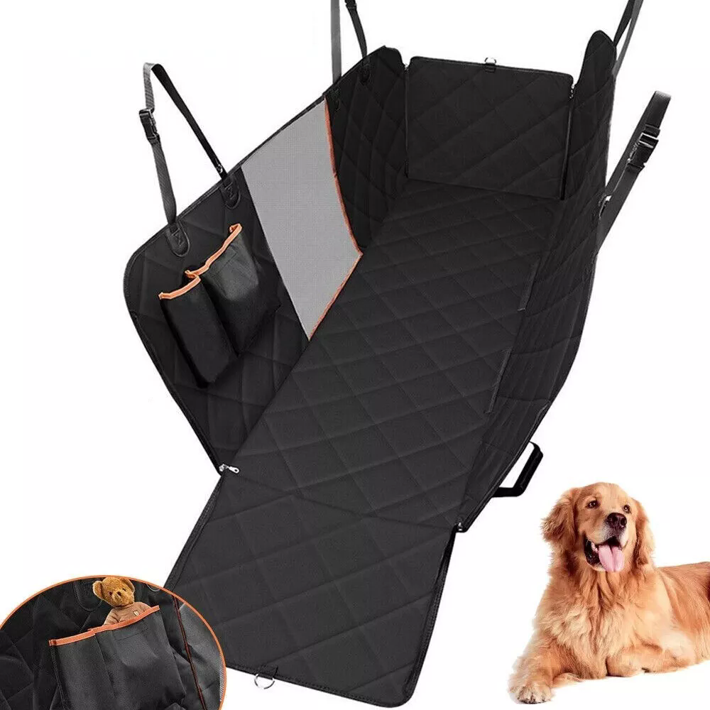 Dog Car Seat Cover Seat Extender Dog Hammock Backseat Heavy Duty Nonslip Durable Safety Waterproof Pet Mat Back Seat Covers for Cars Trucks and SUVs