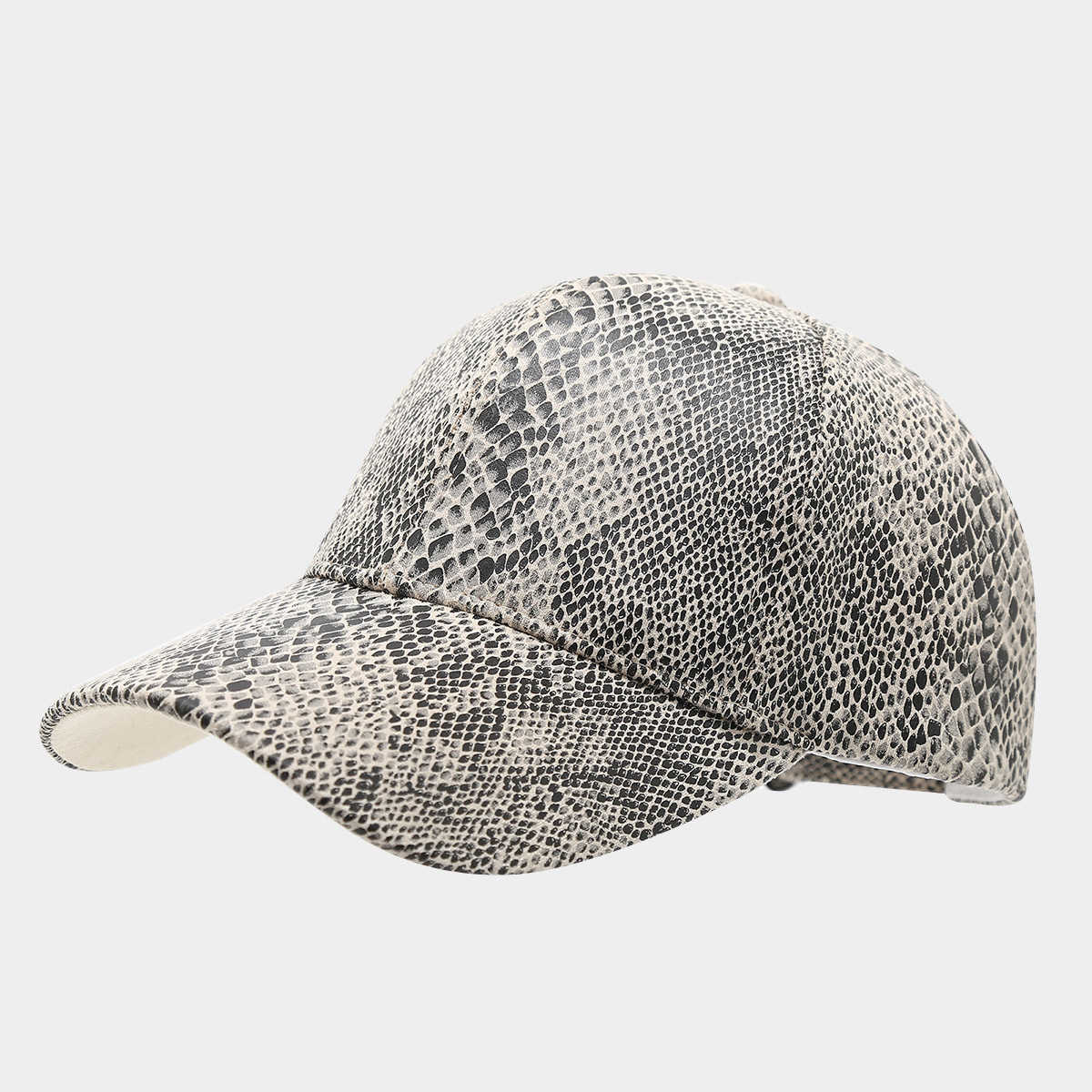 New Snake Pattern Baseball Cap for Men and Women Street Fashion Personality Duckbill Cap Spring and Summer Casual Sun Hat H251020