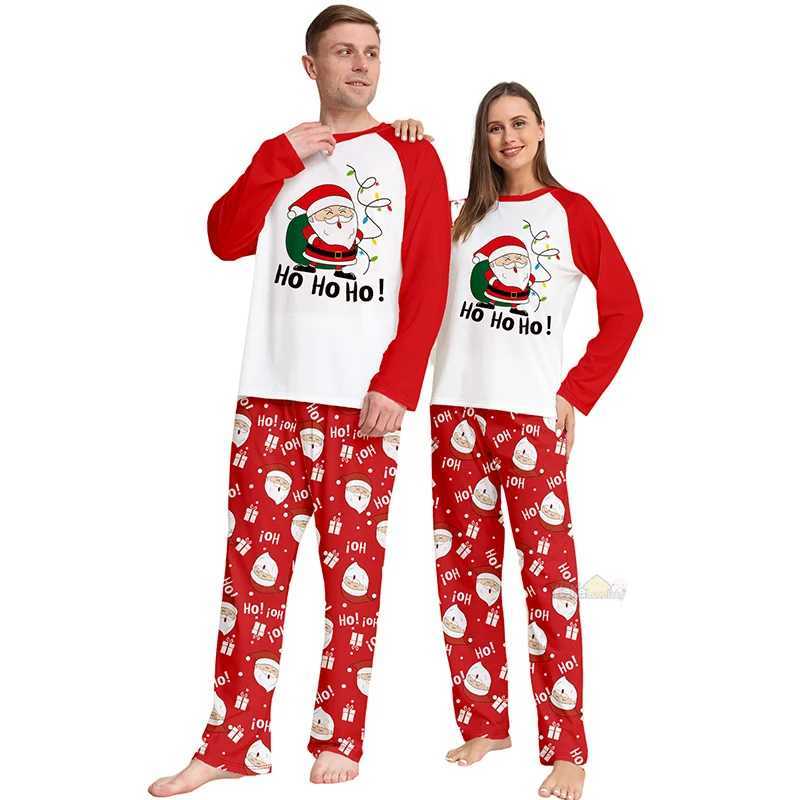 Christmas Outfits Family Matching Pajamas Adult Kids 2024 New Xmas Pyjamas Clothes Set Baby Rompers Casual Sleepwear Family Look L251021KGZX