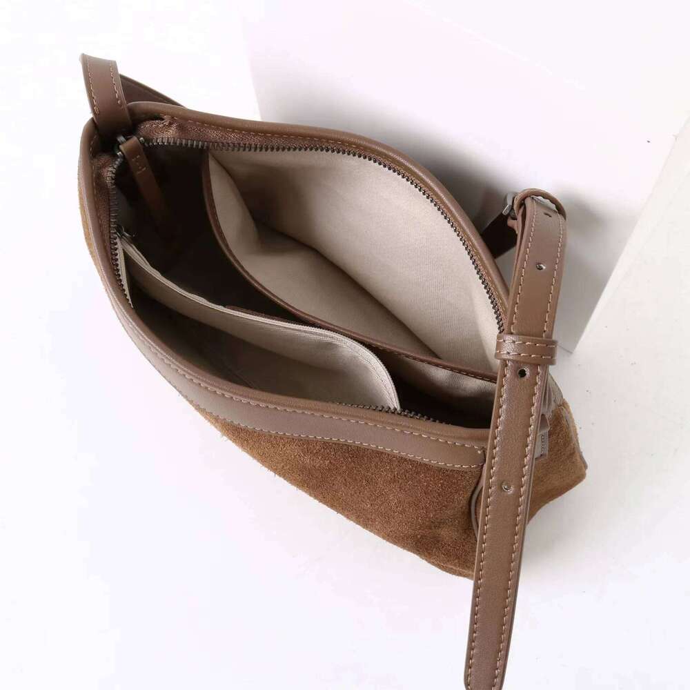 Leopard Print Suede Underarm Shoulder Bag 2025 New Vintage Crossbody Purse For Women Simple Fashion Handbag