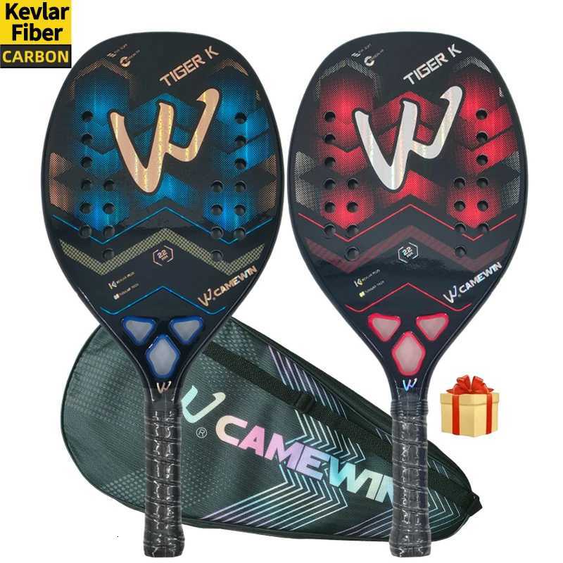 CAMEWIN The new Kevlar fiber Beach tennis racket Professional fiber rough surface Deliver protective bag sweatband wrist care W251021