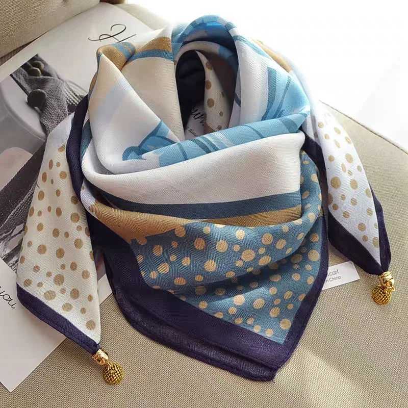 New buck scarf for wen square scarf lazy pendant ins scarf neck decoration fashionab and versatiW251021