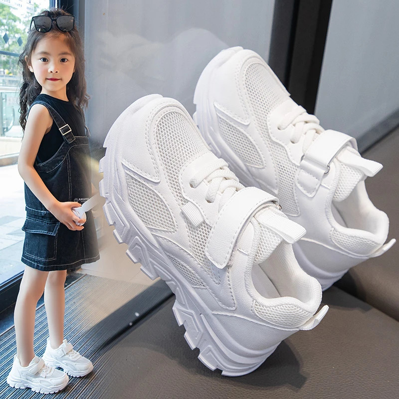 Children Sneaker Boys Casual Shoes Black Leather Flat Student Walking Nonslip Girl Lightweight Sports Tennis Footwear 251014